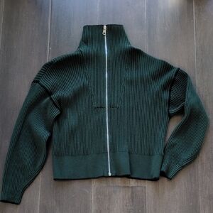 Varley Forest Green Ribbed Sweater